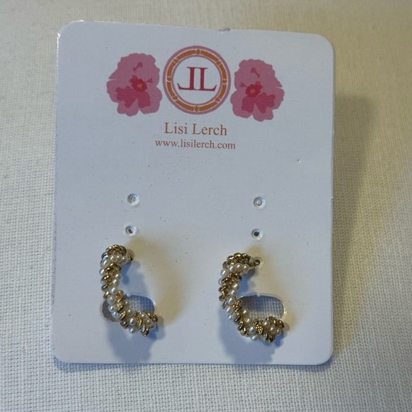 *NWT* LISI LERCH Small Hoop Earrings - Picture 2 of 5